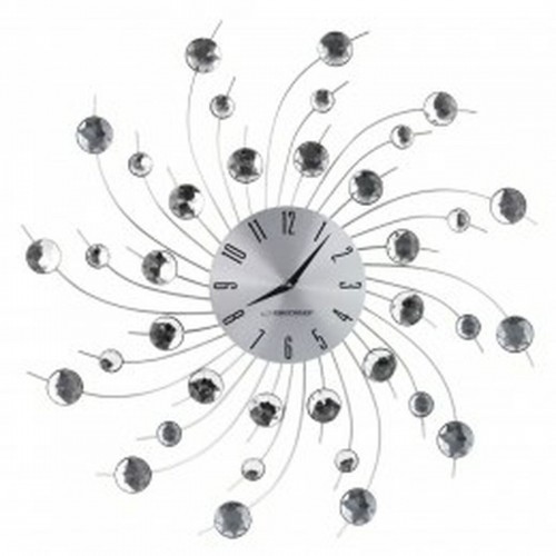 Настенное часы Esperanza EHC004 Чёрный/Серебристый Серебристый Металл 150 cm image 1
