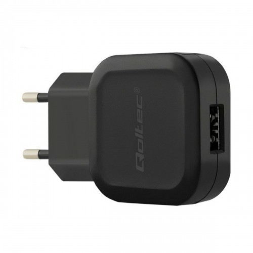 Wall Charger Qoltec 50180 Black 12 W image 1