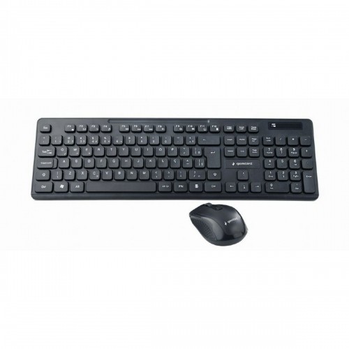 Клавиатура и мышь GEMBIRD KBS-WCH-03 Qwerty UK Чёрный Монохромный QWERTY Qwerty US image 1