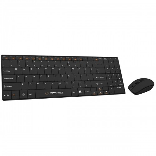 Клавиатура и мышь Esperanza EK122K Чёрный QWERTY image 1