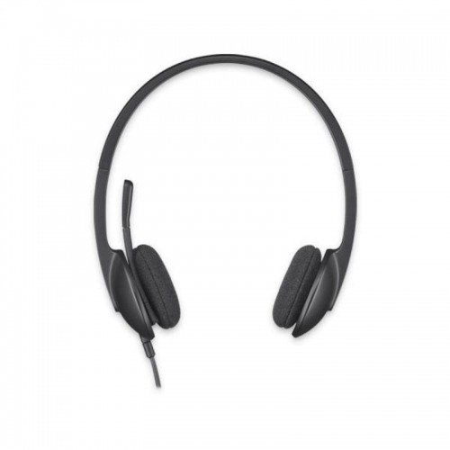 Headphones with Microphone Logitech 981-000475 USB 1,8 m Black image 1