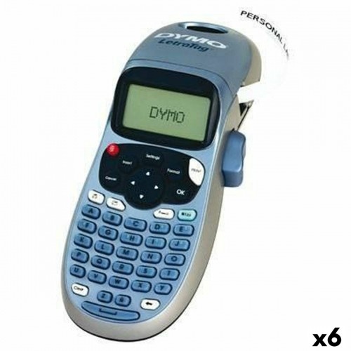 Electric Label Maker Dymo LetraTag LT-100H Blue Grey (6 Units) image 1