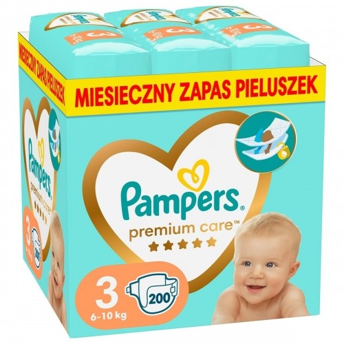 Одноразовые подгузники Pampers 3 (200 штук) image 1