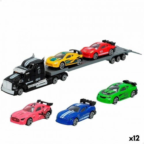 Автовоз и машинки с самозаводом Speed & Go 28 x 5 x 4,5 cm (12 штук) image 1