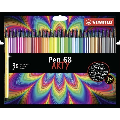 Set of Felt Tip Pens Stabilo Pen 68 ARTY 1 mm (30 Pieces) image 1