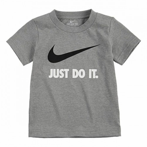 Child's Short Sleeve T-Shirt Nike Swoosh Jdi Ss  Grey image 1