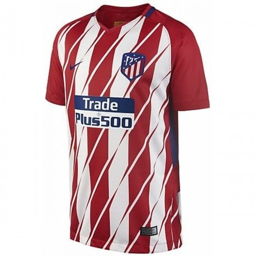 Children's Short Sleeved Football Shirt Nike Atlético de Madrid Local 17/19 White Red image 1