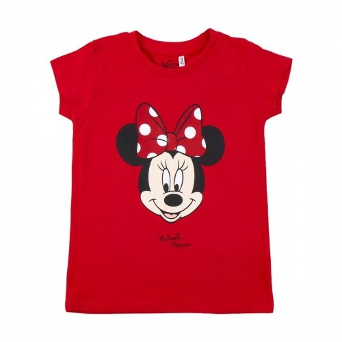Krekls ar Īsām Piedurknēm Bērniem Minnie Mouse Sarkans image 1