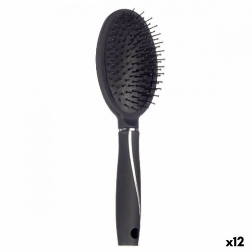 Brush Black Silicone Plastic (12 Units) image 1