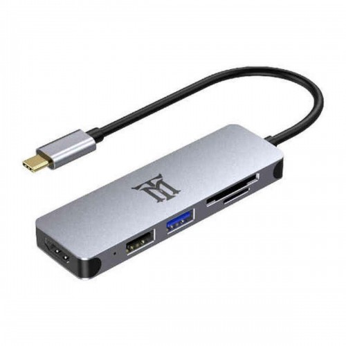 USB-разветвитель Maillon Technologique MTHUB5 USB USB-C USB 3.0 MicroSD USB 3.2 USB-C 3.2 Gen 2 (3.1 Gen 2) USB-A 3.2 image 1