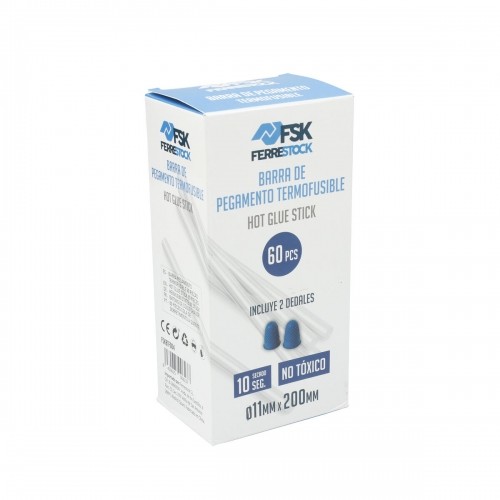 Glue stick Ferrestock Ø 11 cm Transparent (60 Units) image 1