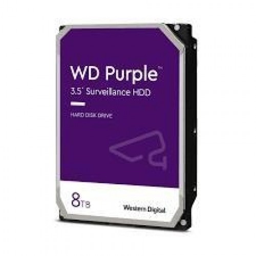 HDD|WESTERN DIGITAL|Purple|8TB|SATA 3.0|256 MB|5640 rpm|3,5"|WD85PURZ image 1