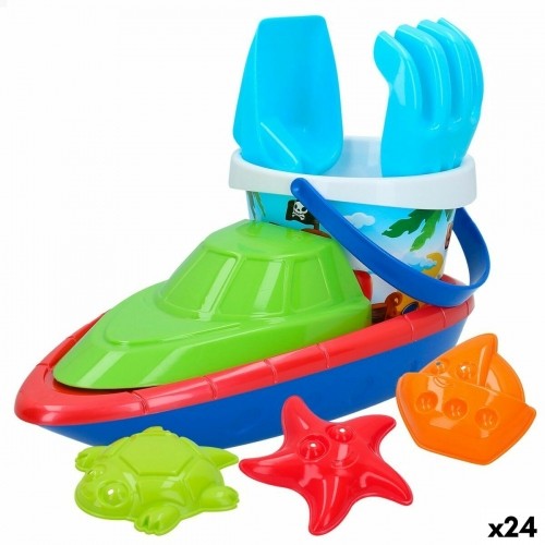 Набор пляжных игрушек Colorbaby 8 Предметы Корабль полипропилен (24 штук) image 1