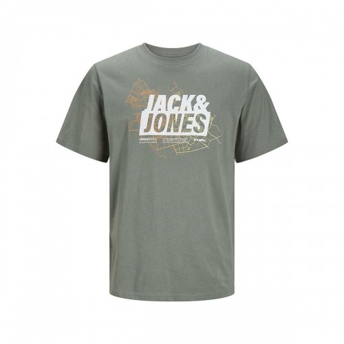t-krekls Jack & Jones LOGO TEE SS 12252376 Zaļš image 1