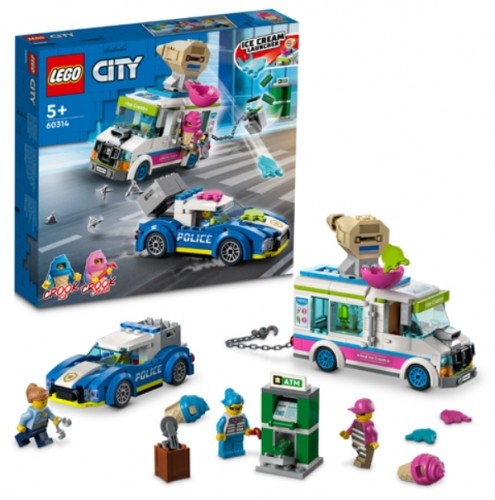 LEGO City 60314 Ice Cream Truck Police Chase Konstruktors image 1