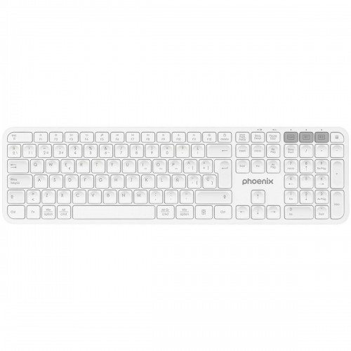 Bluetooth Keyboard Phoenix K300 White Spanish Qwerty image 1