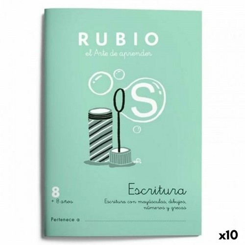 Writing and calligraphy notebook Rubio Nº8 A5 Spāņu 20 Loksnes (10 gb.) image 1