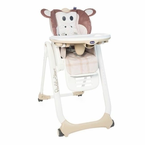 Highchair Chicco Polly 2 Start Monkey image 1