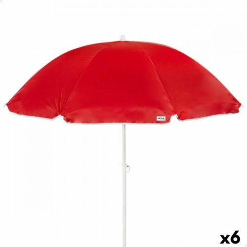 Пляжный зонт Aktive UV50 Ø 220 cm полиэстер Металл 220 x 209 x 220 cm (6 штук) image 1