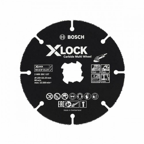 Griešanas disks BOSCH X-Lock karbīds Ø 125 mm image 1