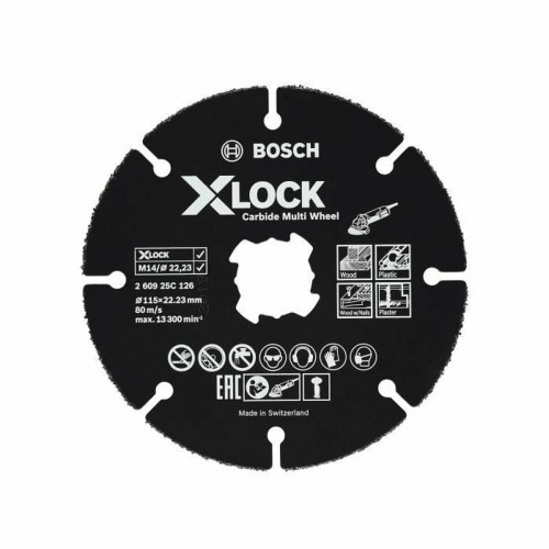 Cutting disc BOSCH X-Lock carbide Ø 115 mm image 1