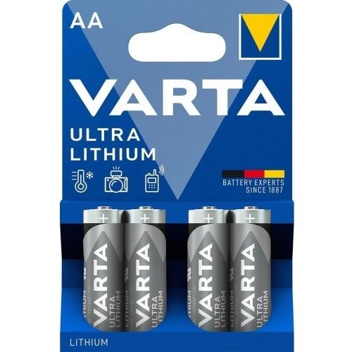 Varta MN 1500 Ultra Lithium AA (LR6) Блистерная упаковка 4шт. image 1
