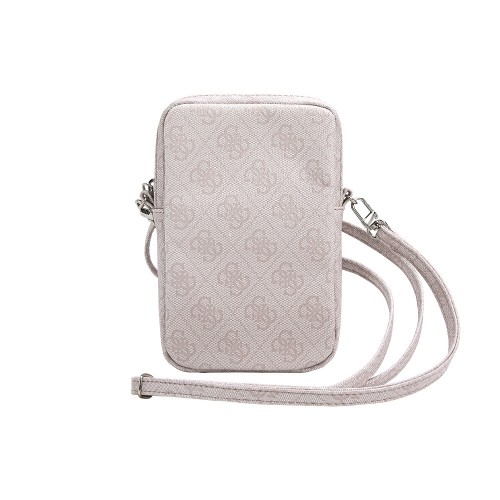 Guess PU 4G Triangle Logo Wallet Phone Bag Zipper Pink image 1