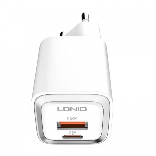 MFi wall charger LDNIO A2318M, USB-C+USB, USB-C to Lightning 20W image 1
