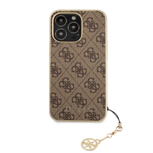 Guess 4G Charms Case for iPhone 13 Pro Brown image 1
