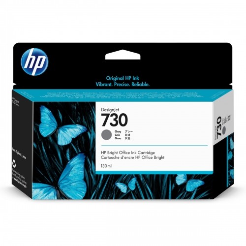 Original Ink Cartridge HP 730 (P2V66A) Black Grey image 1