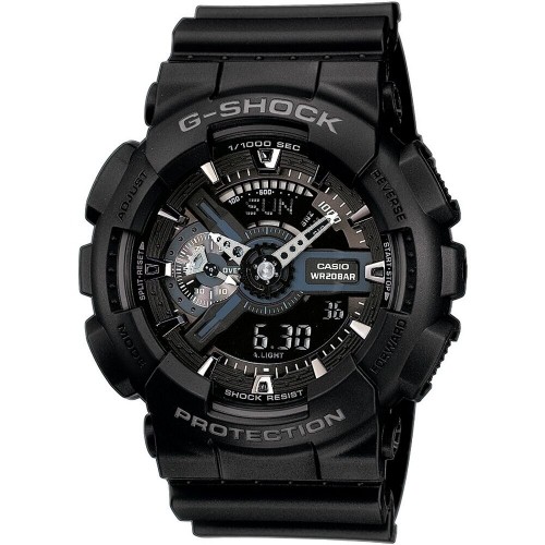 Men's Watch Casio GA-110-1BER Black Silver image 1