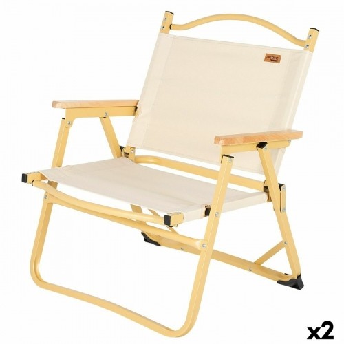 Foldable Camping Chair Aktive Sabana 47 x 62 x 42 cm (2 Units) image 1