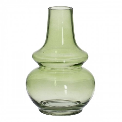 Vase Green Crystal 13 x 13 x 19 cm image 1