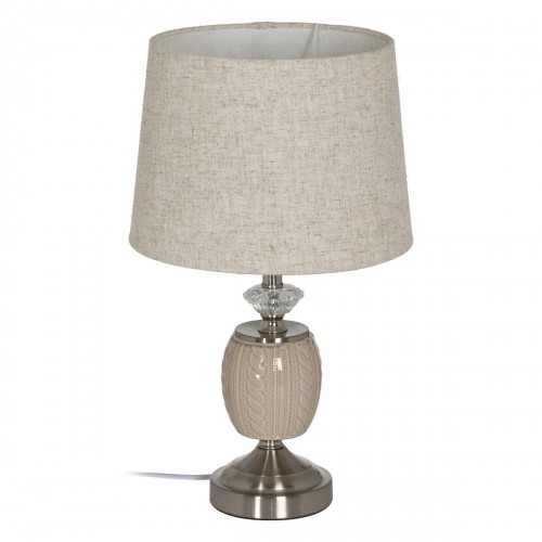 Desk lamp Beige Silver Metal Crystal 10 W 220 V 27 x 27 x 45 cm image 1