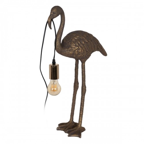 Bigbuy Home lampa Flamingo Bronza Polirezīns 40 W 37 x 19 x 59 cm image 1