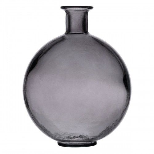 Vase Grey recycled glass 20 x 20 x 25 cm image 1
