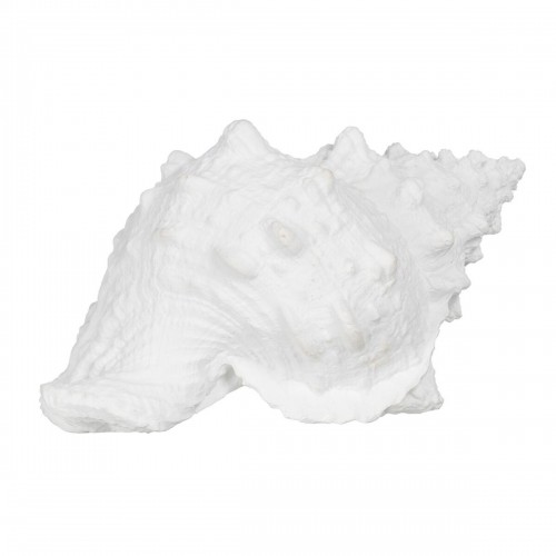 Bigbuy Home Dekoratīvās figūriņas Balts Gliemežvāks 21 x 14 x 12 cm image 1
