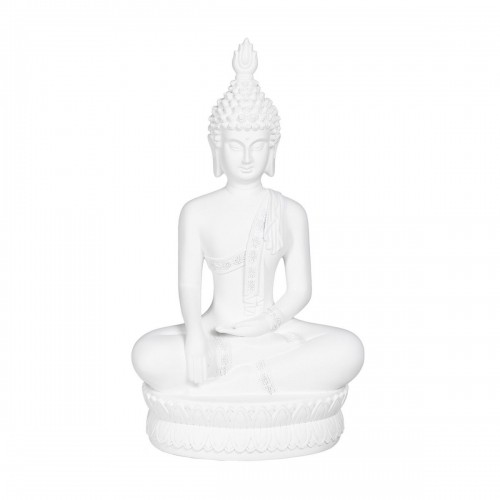 Decorative Figure White Buddha 24 x 14,2 x 41 cm image 1