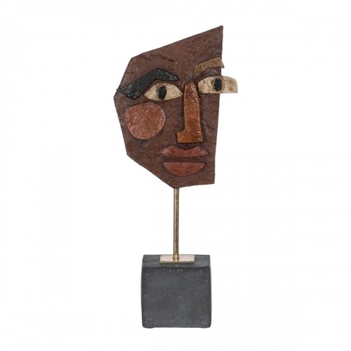 Bigbuy Home skulptūra Maska Brūns Melns 17,8 x 10 x 43,7 cm image 1