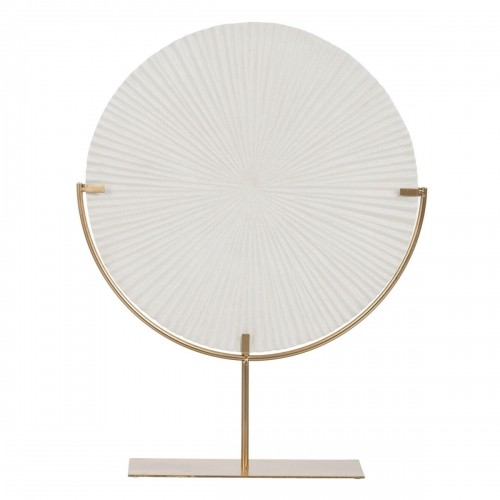 Decorative Figure White Golden Circle 45 x 10 x 57 cm image 1