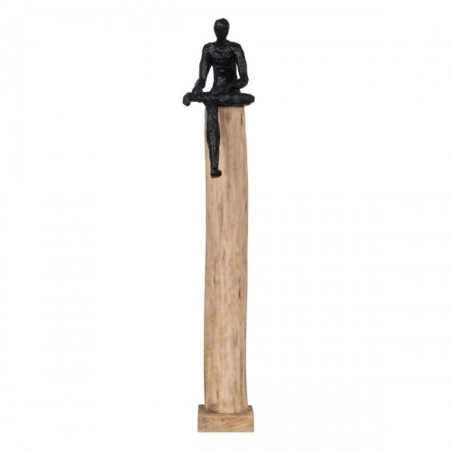 Decorative Figure Black Natural Men 18 x 13 x 76 cm image 1