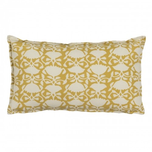 Cushion Cotton Beige Mustard 50 x 30 cm image 1