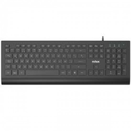 Keyboard Nilox NXKBE000014 Black Spanish Qwerty image 1