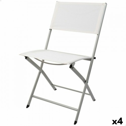 Складной стул Aktive Белый 46 x 81 x 55 cm (4 штук) image 1