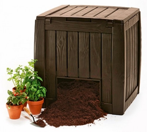 Keter Komposta kaste Deco Composter With Base 340L brūna image 1