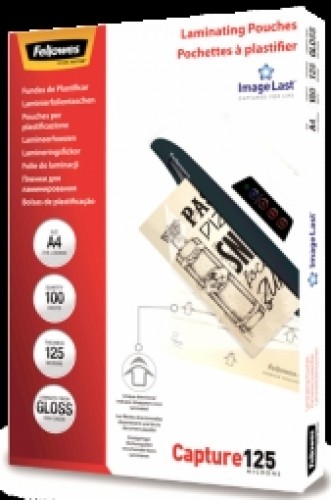 Laminēšanas plēves Fellowes ImageLast A4 125 Micron Laminating Pouch - 100 pack image 1