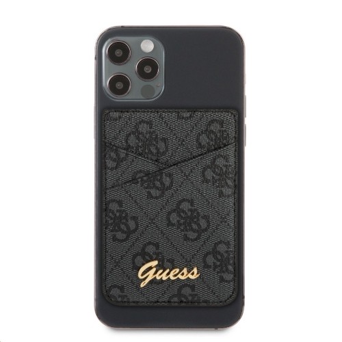 GUWMS4GTLBK Guess 4G Magnetic Cardslot Triangle Logo Grey image 1