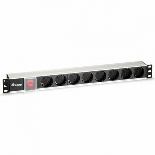 Schuko 19" 8 Way Multi-socket Adapter Equip 333293 (1,8 m) image 1