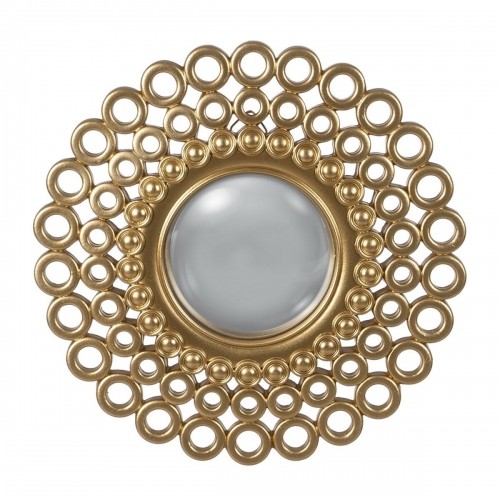 Wall mirror Golden Polyresin 22,8 x 1,5 x 22,8 cm image 1