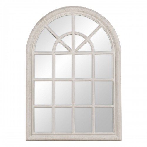 Bigbuy Home Настенное зеркало Белый Стеклянный Древесина павловнии Окно 73,7 x 3,6 x 104 cm image 1
